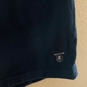 Sporty & Rich Blue Cotton Shorts